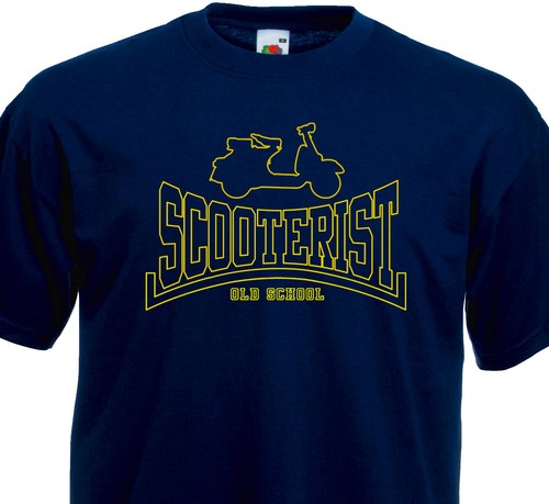 Tee shirt scooterist old - shirt,