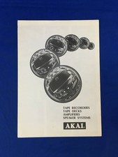 Catalogue AKAI Tape Recorder