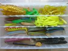 lot de 96 leurres souples DELALANDE JIG POWER PAFEX peche mer shad bar brochet