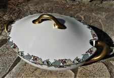 ANCIENNE SOUPIERE OU LEGUMIER EN PORCELAINE LIMOGES SIGNE RH (ROBERT HAVILAND)