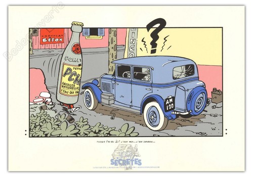 Affiche serigraphie spirou - bd,