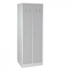 Armoire vestiaire 2 portes - Gris clair - 600 x 500 x 1775 mm ADB40891