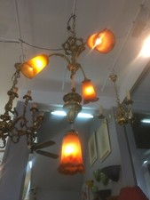 Lustre Pâte de verre  Signé