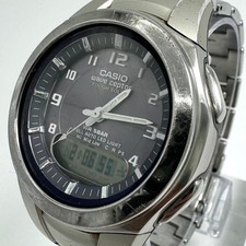 Montre pour homme Casio Wave Ceptor Solar cadran noir collection analogique...