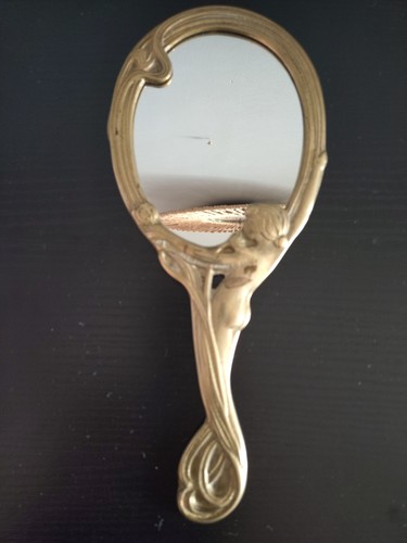 Miroir main laiton - miroir, vintage