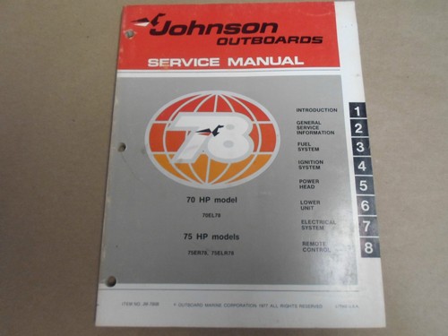 1978 johnson hors bord - 1978,