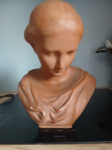 Belle sculpture buste terre - sculpture,