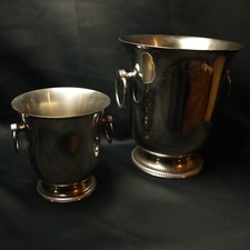 Seau a champagne + seau a glace  inox  Guy Degrenne