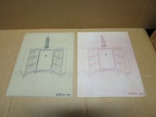 PAUL FRECHET dessin sur calque