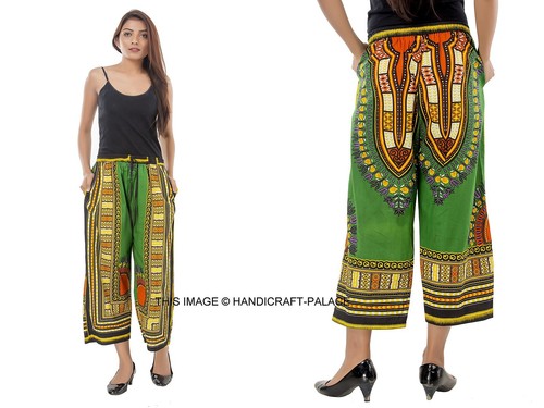 Pantalon dashiki africain vert - pantalon,