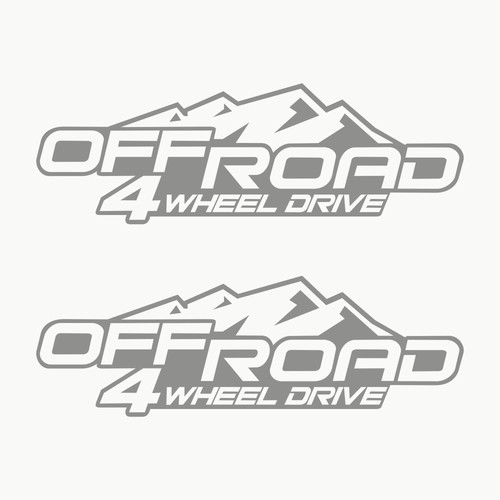Autocollant voiture 4x4 tout - autocollant,