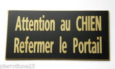 plaque gravée ATTENTION AU