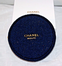 CHANEL BEAUTÈ NOEL 2025 VANITY CASE TROUSSE DE MAQUILLAGE TISSU BLEU PAILLETé