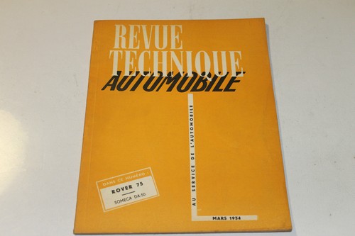 Revue technique automobile - technique,