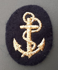 MARINE écusson ANCRE dorée pour BONNET DE MARIN BACHI Matelot insigne FRANCE