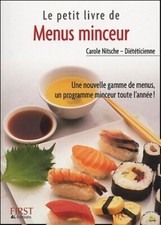 Le petit livres des menus minceur - Carole Nitsche - V281019
