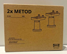 Pack de 2 pieds IKEA METOD, 8 cm, 3 5/32", NEUFS