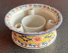 Ancien encrier porcelaine motif chinois années 1920 1930