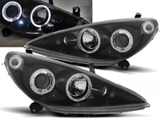 Paire de feux phares Peugeot 307 01-05 angel eyes noir