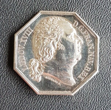 FRANCE - FRANCIA - FRENCH JETON - JETON EN ARGENT DE LOUIS XVIII.