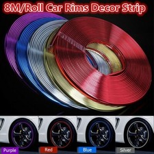 Jantes Alliage Antichocs Métal Rayures Chrome Adhésif Tuning Car Décoration