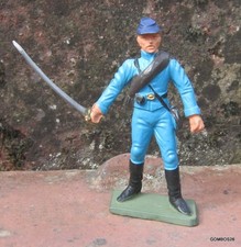FIGURINE STARLUX GUERRE DE SECESSION / SOLDAT NORDISTE SABRE A LA MAIN (2)