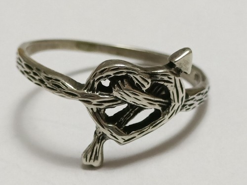 Bague cœur argent massif - bague,