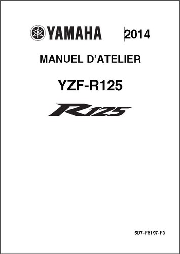 Yzf r125 manuel - 14-15, cles