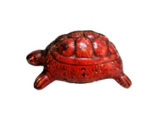 Ancienne tirelire à casser en terre cuite " Tortue "