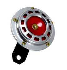 1 X Chromé Rouge 12V Klaxon