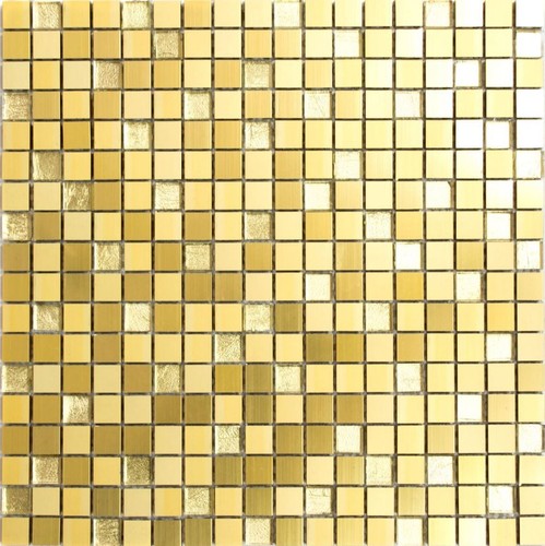 Aluminium verre mosaïque mix - aluminium,