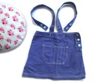 Jupe à bretelles Bleue Marque