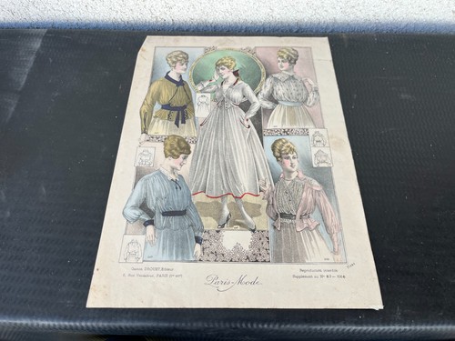 Gravure mode ancienne - de,