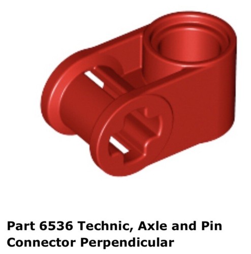 Lego 6536 red - lego, 1x