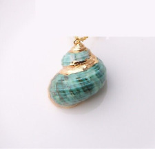Pendentif Coquillage véritable et sa Chaine, Collier Homme, Femme