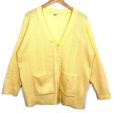 Pull Cardigan Jaune Pale Vintage 90’s (Coupe Mixte)