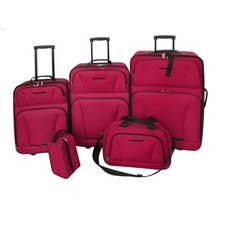 Set de Valises 5 pcs Trolley Sac de Voyage Bagages Trousse de Toilette vidaXL