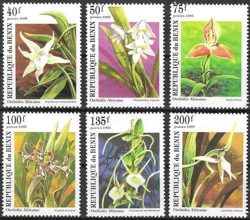 Timbres flore orchidées - timbres,