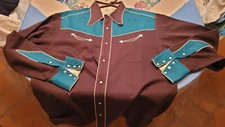 RARE CHEMISE ROPER ROCKABILLY  WESTERN RODEO COLLECTOR T.L XL M. USA B. ETAT