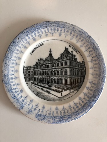 Ancienne assiette exposition - ancienne,