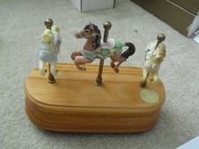 Vintage 1980s Resin Carousel
