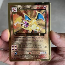 Carte Pokémon : Dracaufeu / Charizard 4/102 METAL PROMO UPC 25 Ans Célébrations