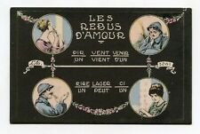 Le jeu du Rébus . Charme Patriotique . Le poilu . Militaire