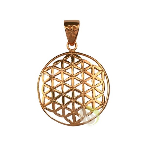 Pendentif fleur vie - pendentif,