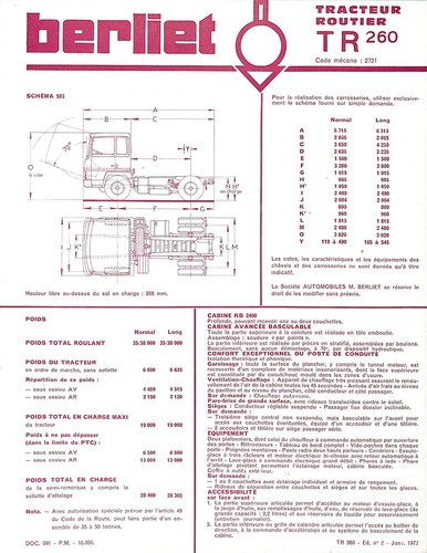Berliet tracteur routier tr - berliet,