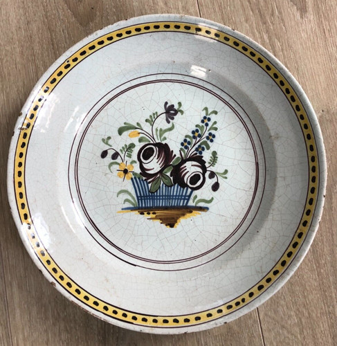 Ancienne assiette faience - ancienne,