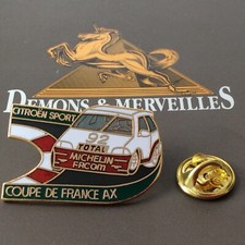 Pin's Folies ❤️ Demons Citroën Michelin Facom Rallye Bandeau Vert foncé