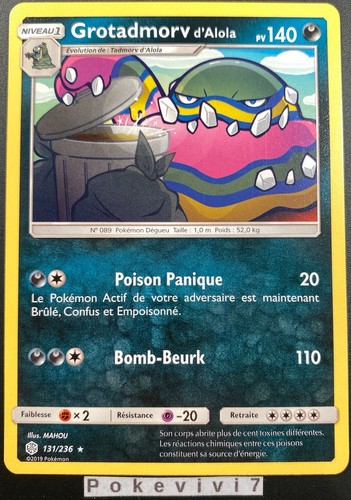 Carte pokemon grotadmorv - carte,