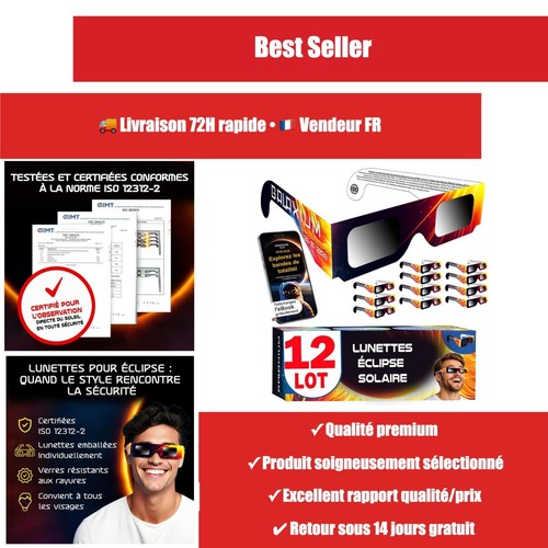Lunettes éclipse solaire