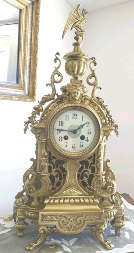 Pendule bronze xix - pendule, en